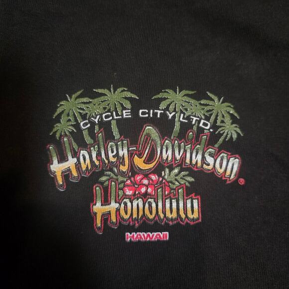 Harley Davidson Honolulu Hawaii Tee. mens L - Picture 4 of 5